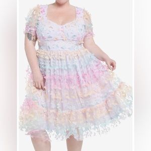 Taylor Swift Eras Tour LOVER Rainbow Butterfly Dress from Hot Topic 4X